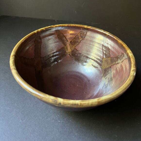 Vintage whitefish montana pottery bowl 8 inch serving - Picture 2 of 14
